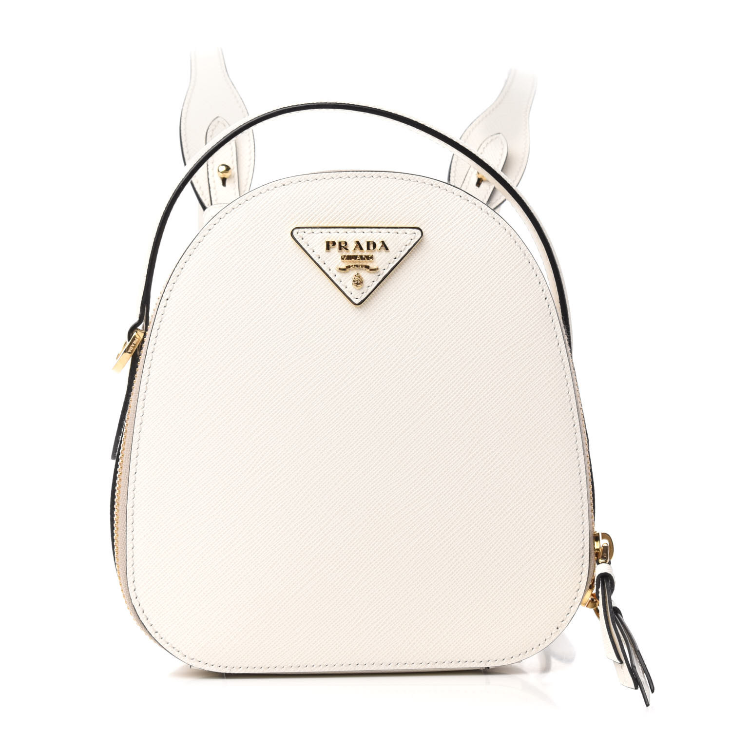 Bred vifte slave T PRADA Saffiano Lux Mini Odette Backpack Bianco 707365 | FASHIONPHILE