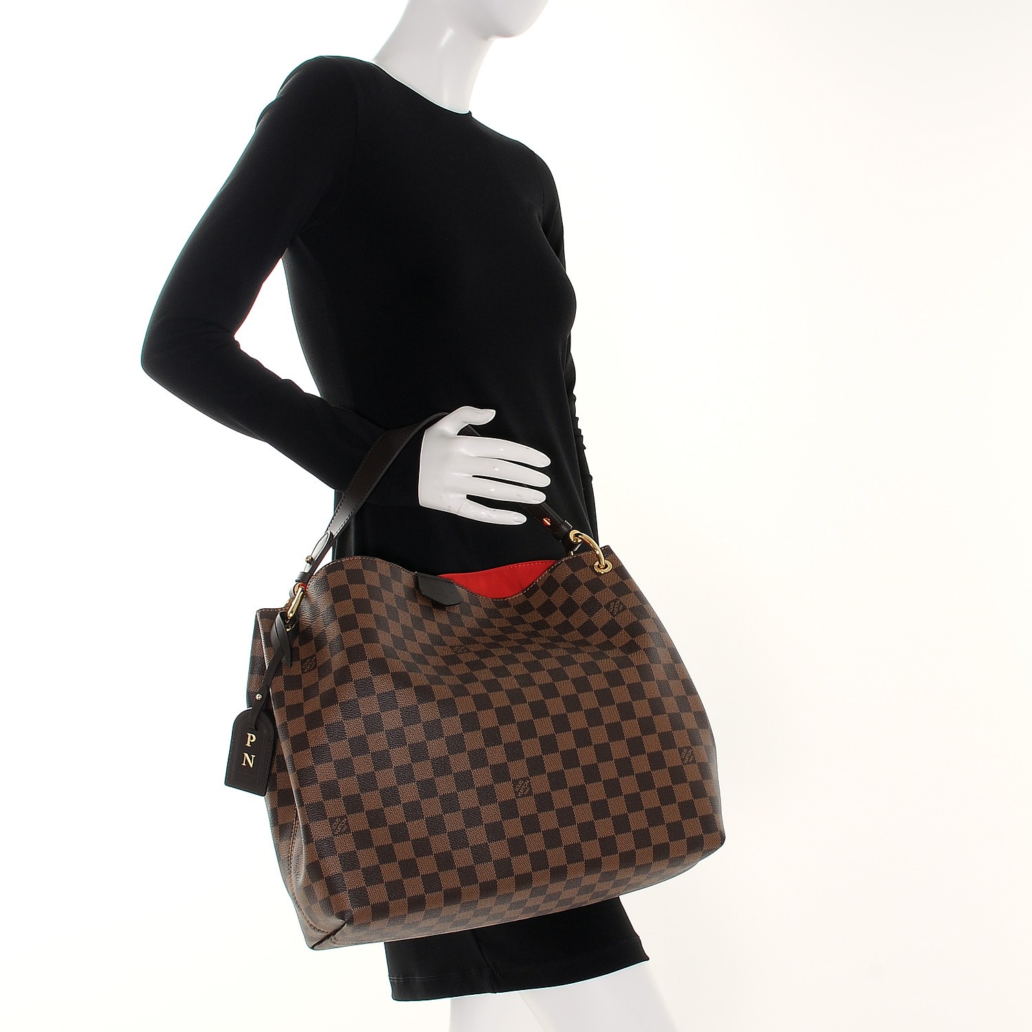 LOUIS VUITTON Damier Ebene Graceful MM 205077