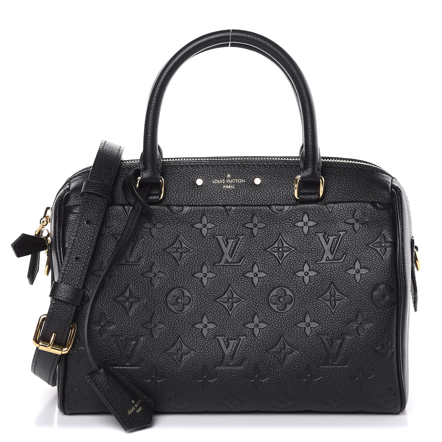 LOUIS VUITTON Empreinte Speedy Bandouliere 25 NM Black 415372