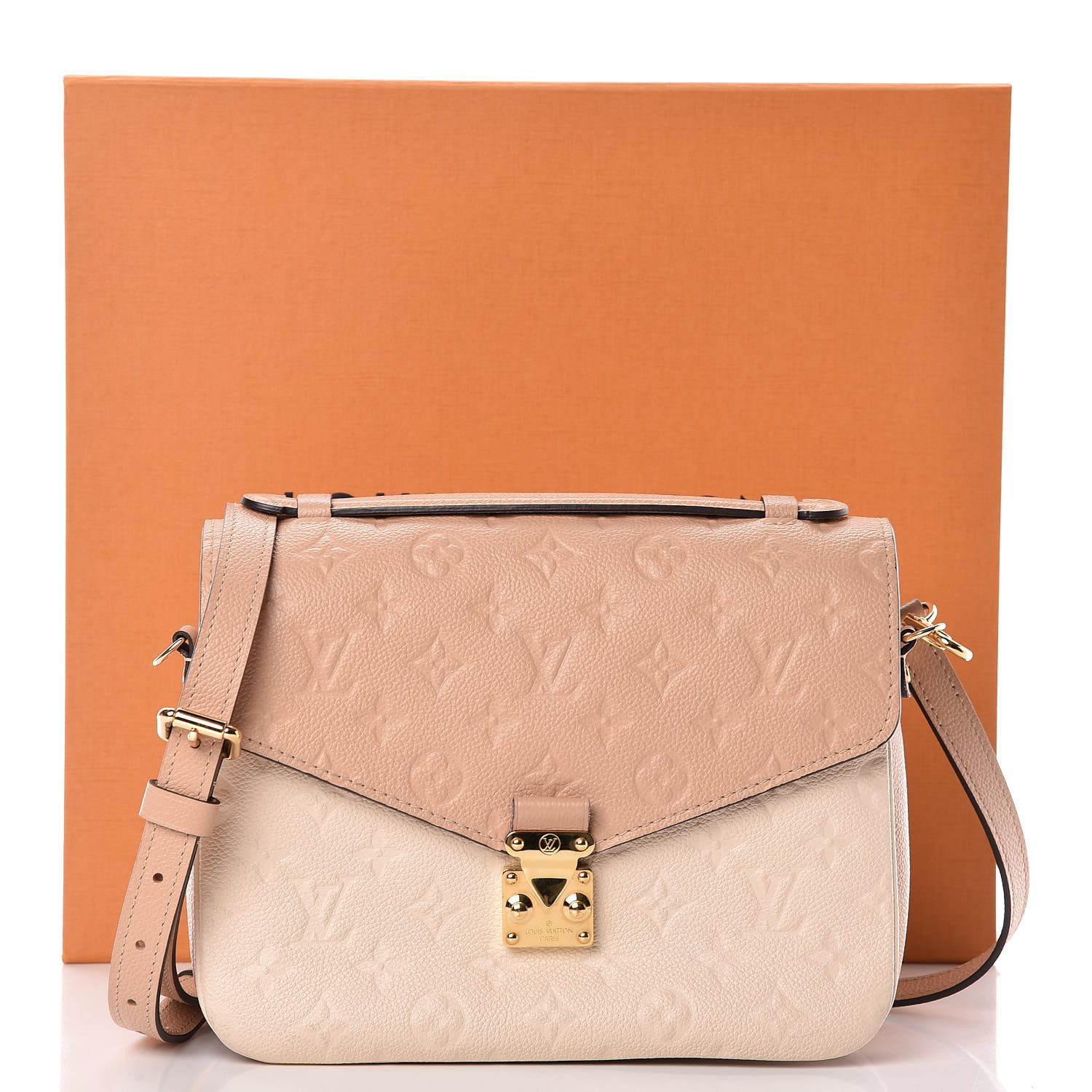 LOUIS VUITTON Empreinte Pochette Metis Beige Rose Creme 456025