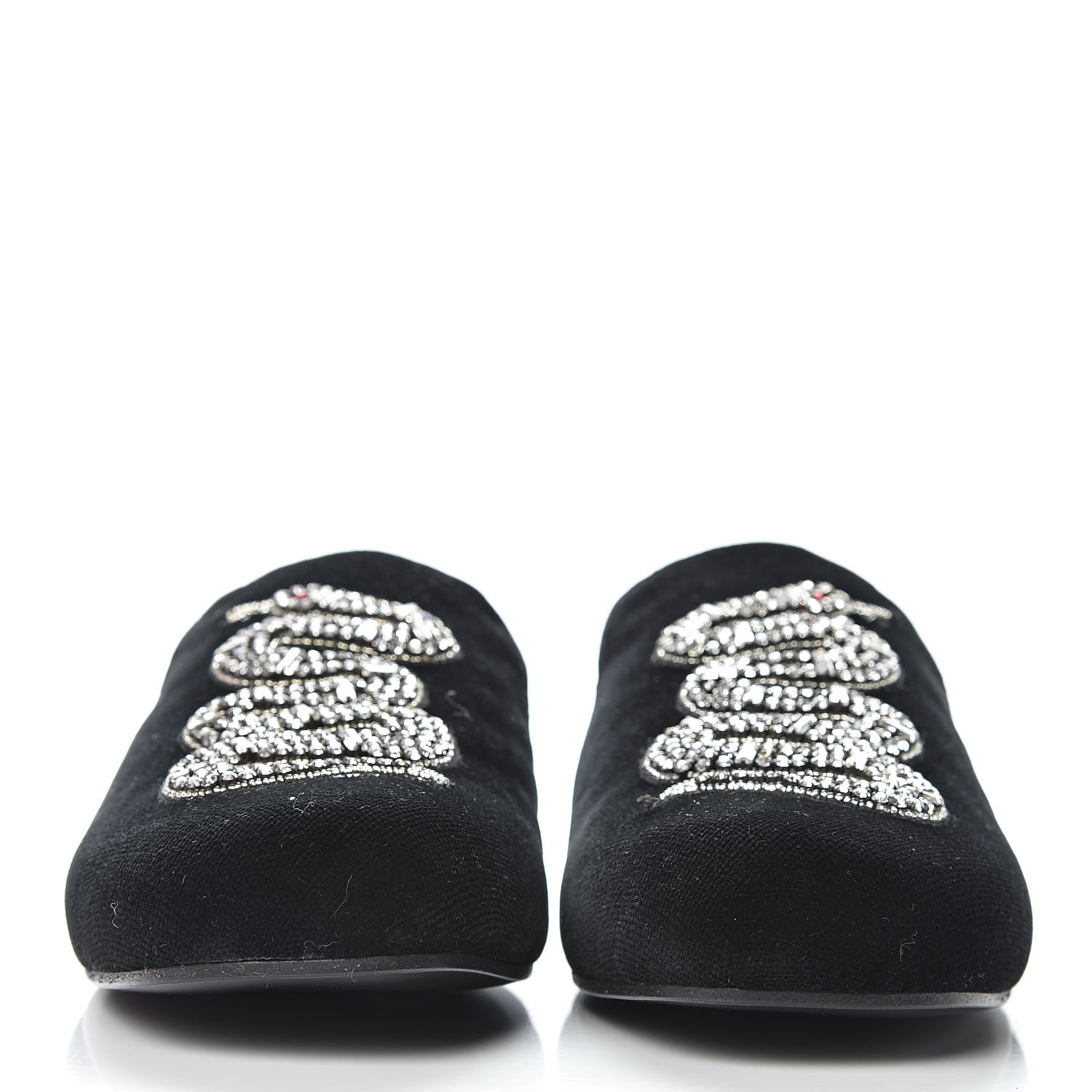 gucci velvet snake slippers