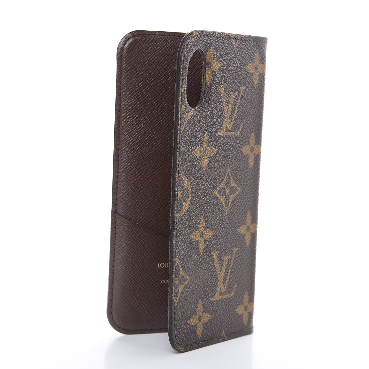 LOUIS VUITTON Monogram iPhone X Folio Case 456524