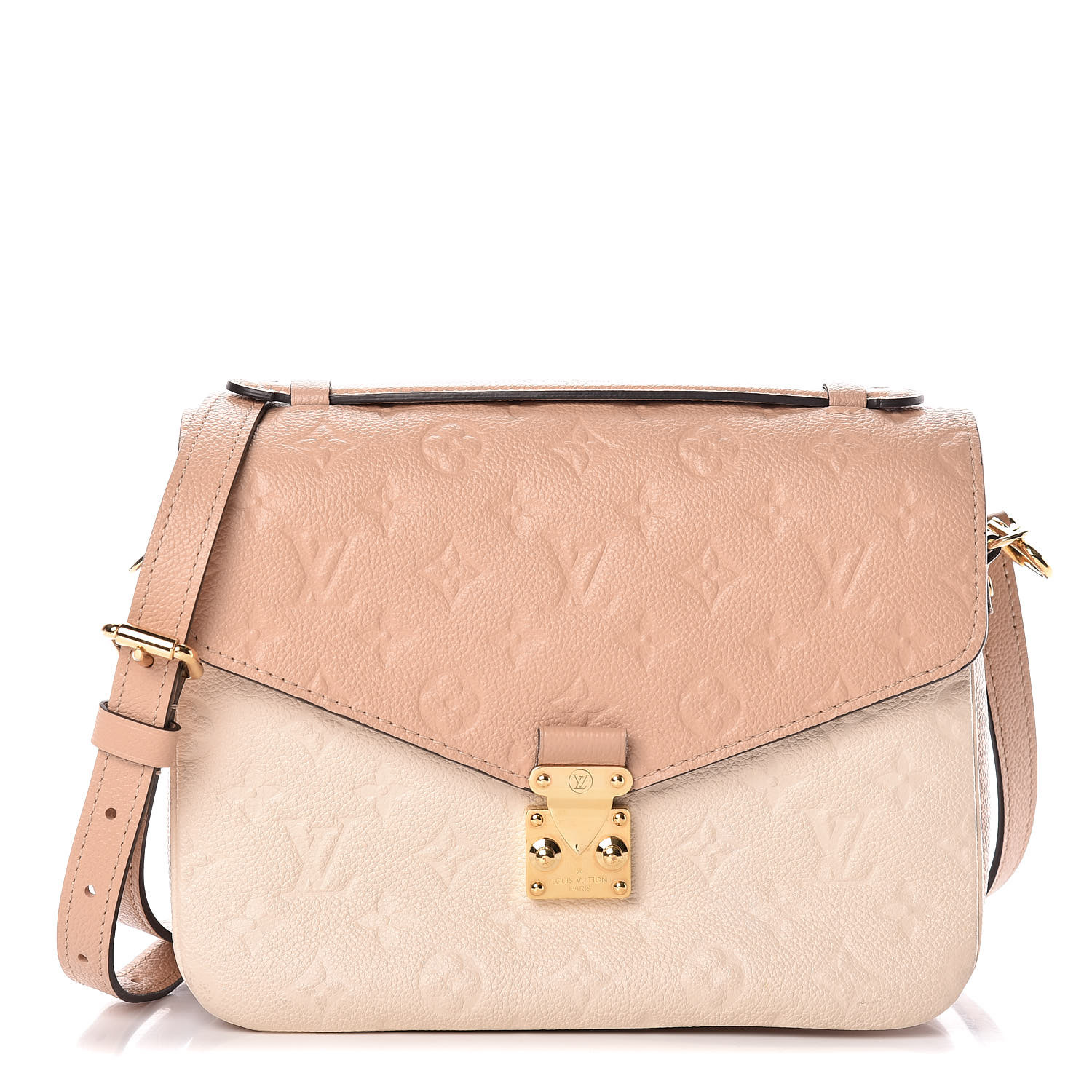 LOUIS VUITTON Empreinte Pochette Metis Beige Rose Creme 456025