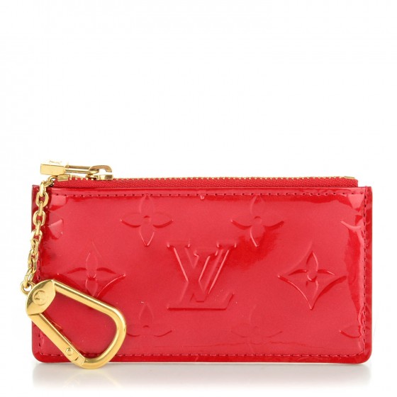 LOUIS VUITTON Vernis Key Pouch Rouge Red 148535