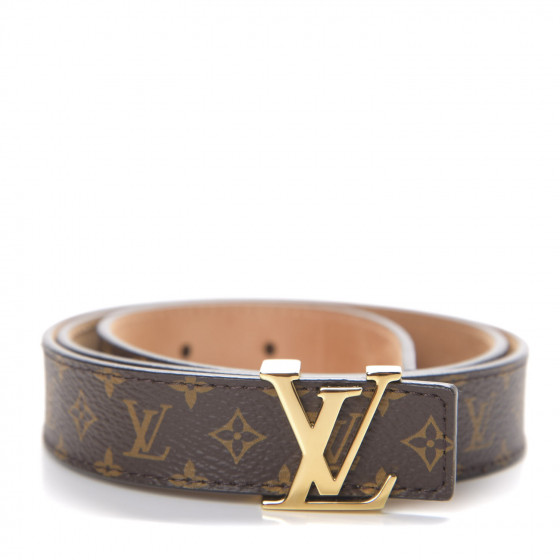 Louis Vuitton, Accessories, Louis Vuitton Womens Lv Initiales 3mm Reversible  Belt Size 80