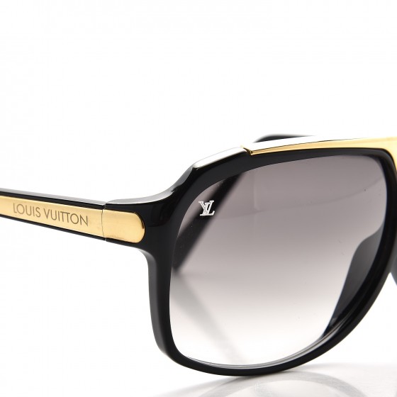 Louis Vuitton Unisex Evidence Sunglasses BLACK & GOLD Z0350W