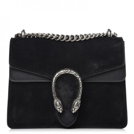 gucci dionysus mini black suede