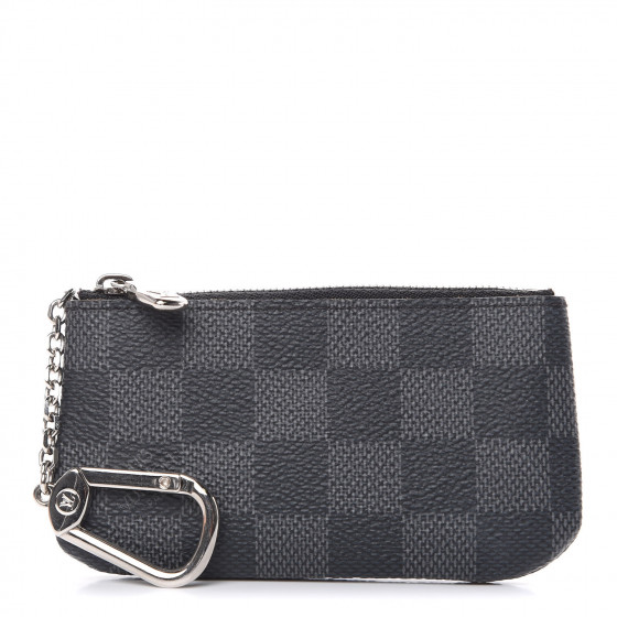 Louis Vuitton [N60155] Pochette Cle Key Pouch Damier Graphite Black/Gray