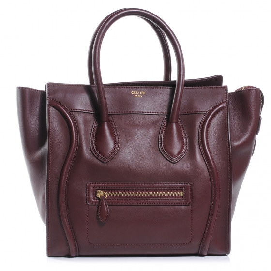 celine luggage burgundy