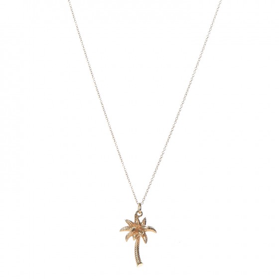 Tiffany Co 18k Yellow Gold Palm Tree Pendant Necklace 273447 - Palm Tree Pendant Tiffany Tiffany Co 18k Yellow Gold Palm Tree Pendant Necklace 273447 - Palm Tree Pendant Tiffany
