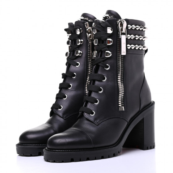 christian louboutin women's combat boots