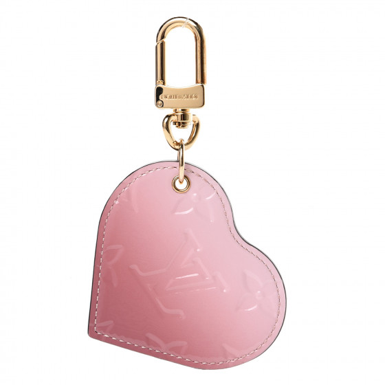 LOUIS VUITTON Vernis Degrade Heart Bag Charm Pink 557649