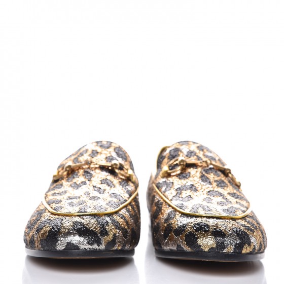 gucci leopard print loafers