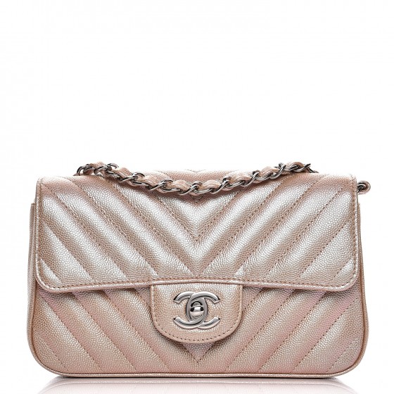 chanel rose gold mini