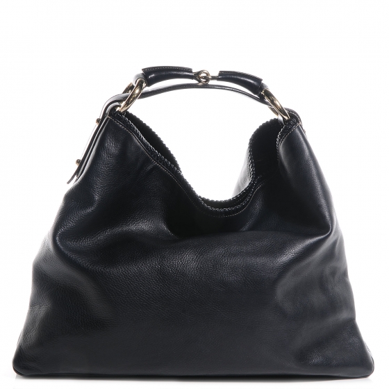 gucci horsebit hobo large leather