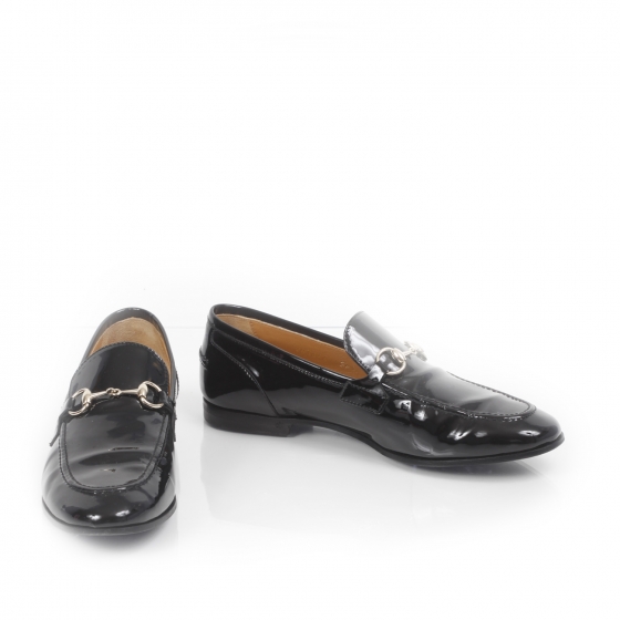 gucci patent leather loafers