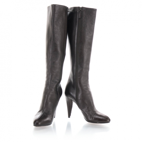 prada stretch leather tall boots