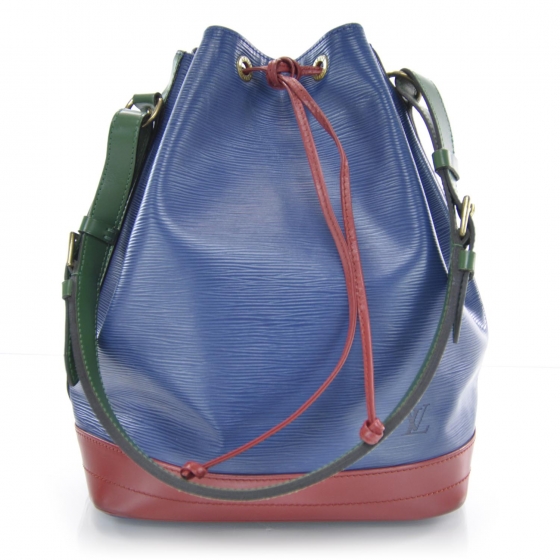 louis vuitton epi colors LOUIS VUITTON Epi Tri-Color Noe Red Blue Green 34207