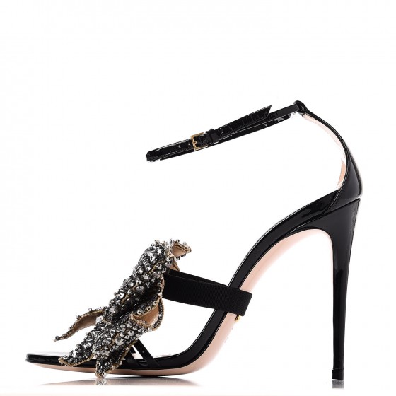 gucci crystal bow sandals