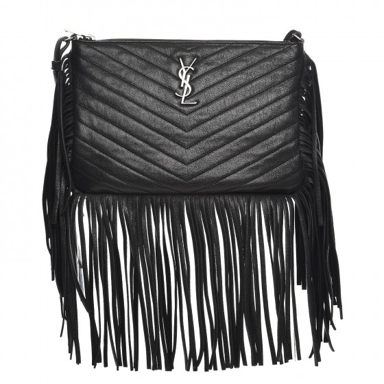 saint laurent mini pac pac in shearling and lambskin