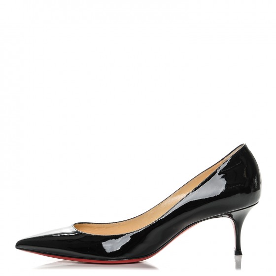 LOUBOUTIN Patent Pigalle 55 Pumps 40 Black FASHIONPHILE