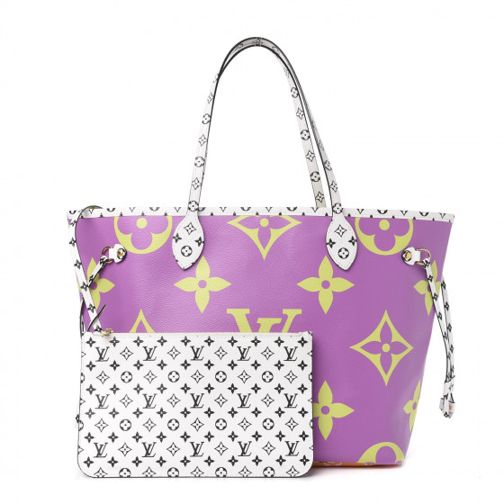 LOUIS VUITTON Monogram Giant Neverfull MM Pink Lilac 583298