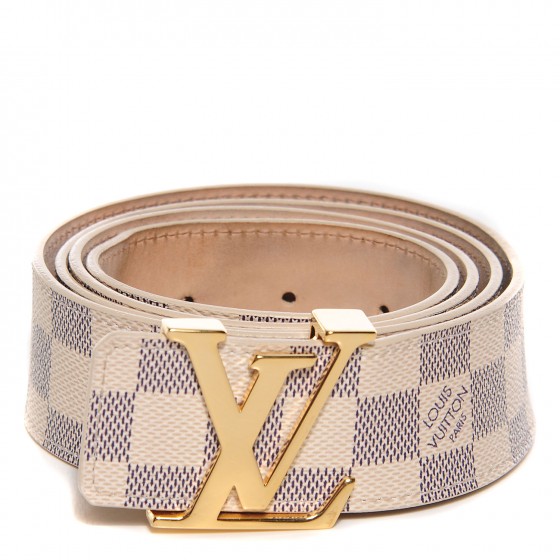 Louis Vuitton LV INITIALES Damier Ebene canvas belt 40mm Size 110