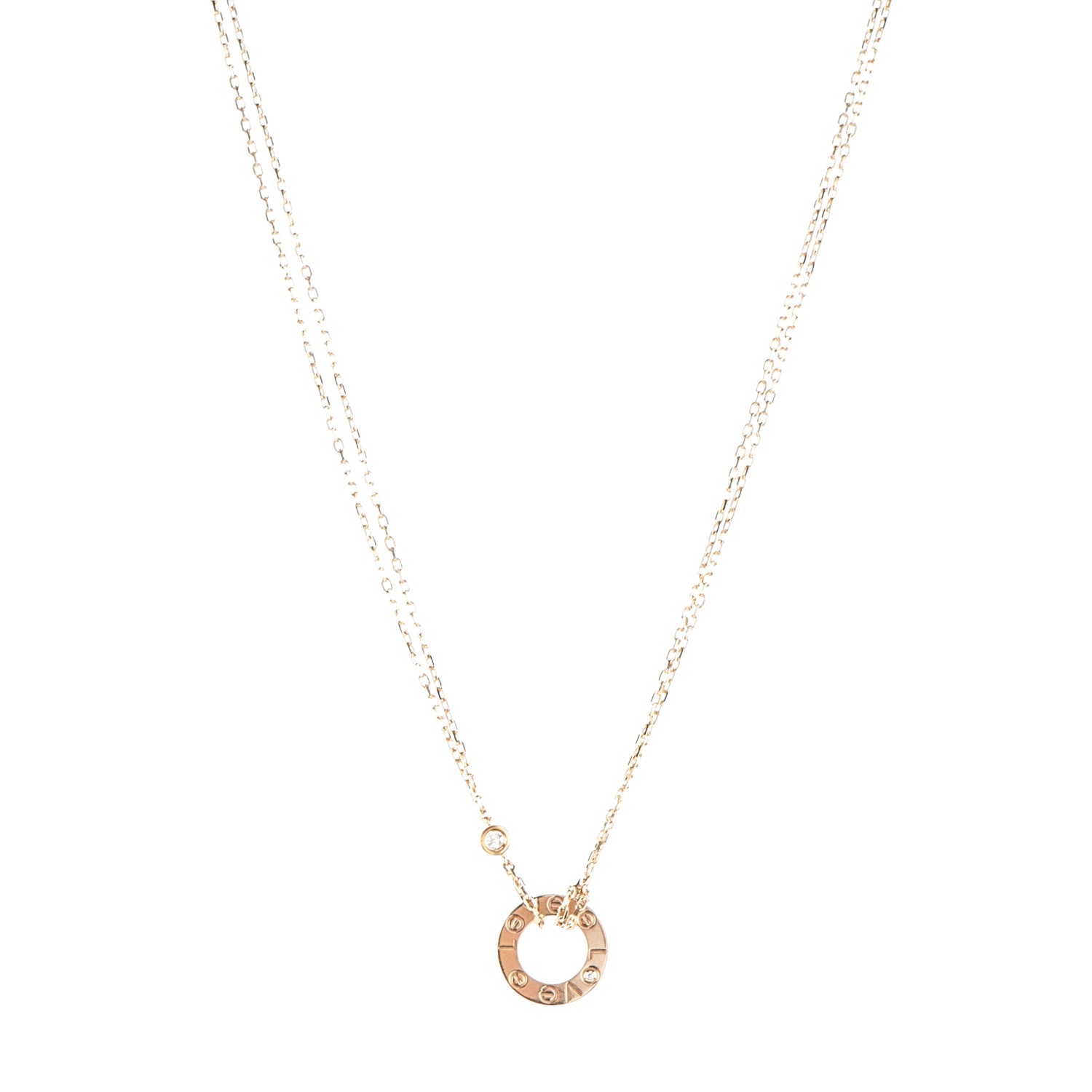 cartier love necklace yellow gold price