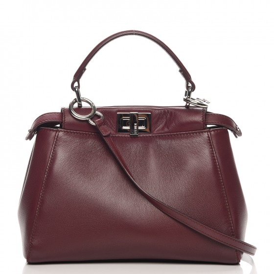 fendi peekaboo burgundy