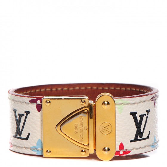 LOUIS VUITTON Monogram Multicolor Koala Bracelet S White 104555