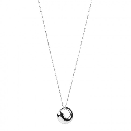 Tiffany Sterling Silver 17mm Elsa Peretti Eternal Circle Pendant Necklace 530965 - Elsa Peretti Circle Pendant Tiffany Sterling Silver 17mm Elsa Peretti Eternal Circle Pendant Necklace 530965 - Elsa Peretti Circle Pendant