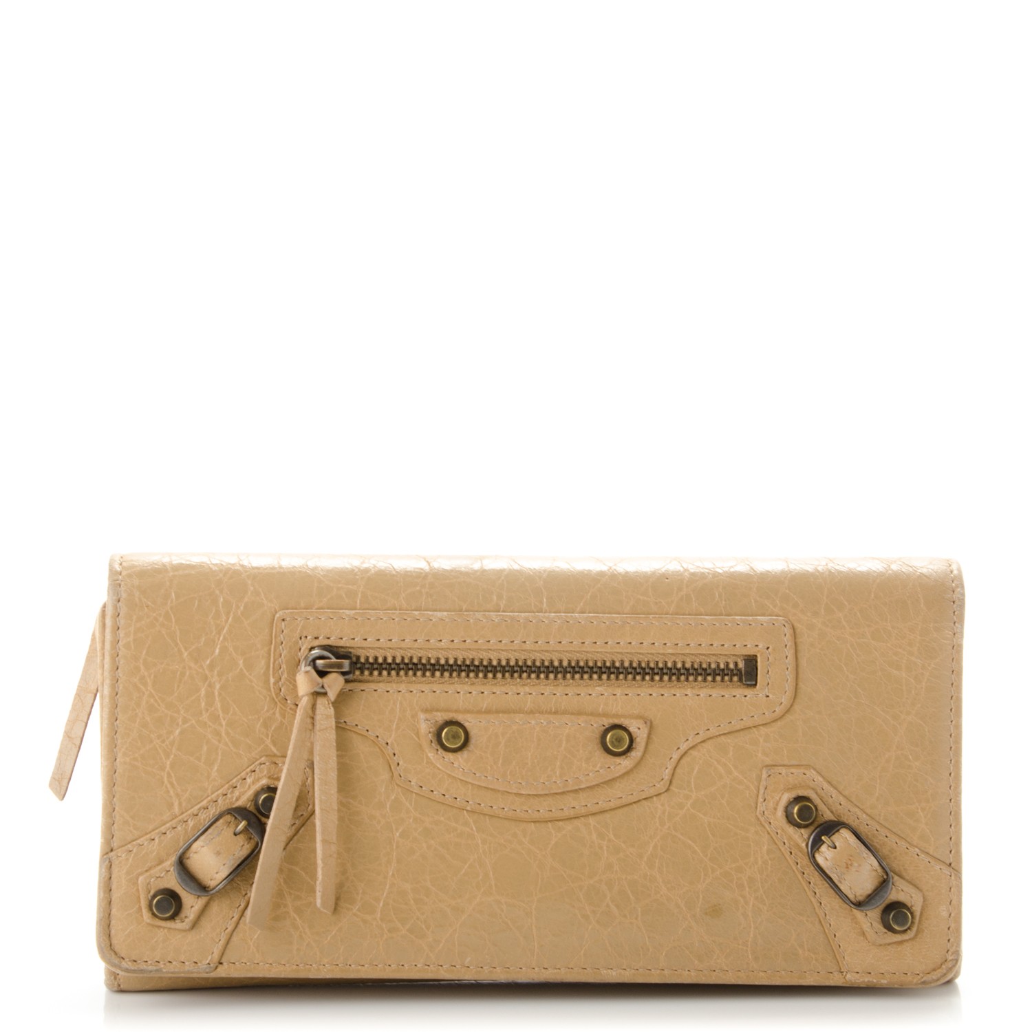 balenciaga wallet beige