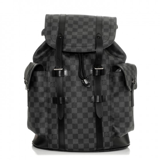 LOUIS VUITTON Damier Graphite Christopher PM Backpack 182881