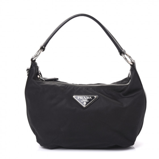 PRADA Tessuto Nylon Sport Shoulder Bag Black 593760