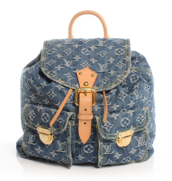 LOUIS VUITTON Denim Sac a Dos Backpack GM 44200