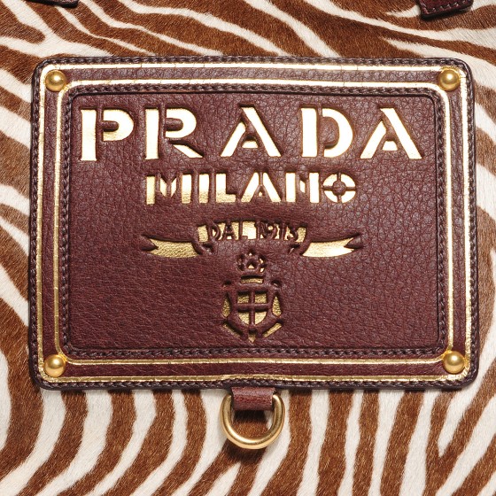 prada zebra print handbag