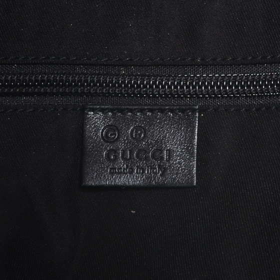GUCCI Monogram Large Duffle Bag Black 48923