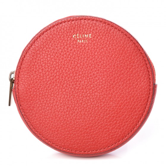 designer round coin purse