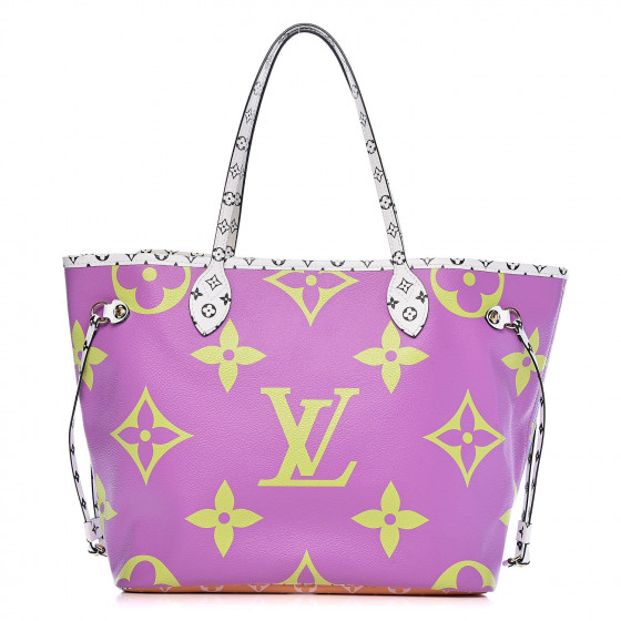 LOUIS VUITTON Monogram Giant Neverfull MM Pink Lilac 502290