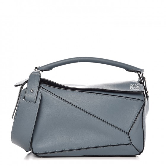loewe puzzle bag small stone blue
