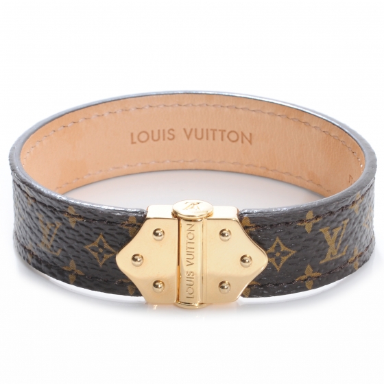 LOUIS VUITTON Monogram Nano Bracelet Size 17 42354