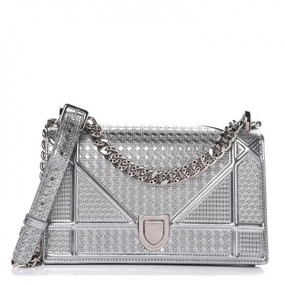 dior diorama bag silver