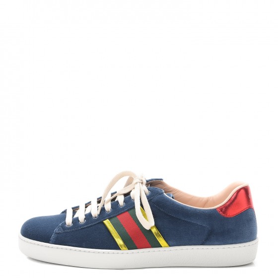 gucci ace velvet sneakers