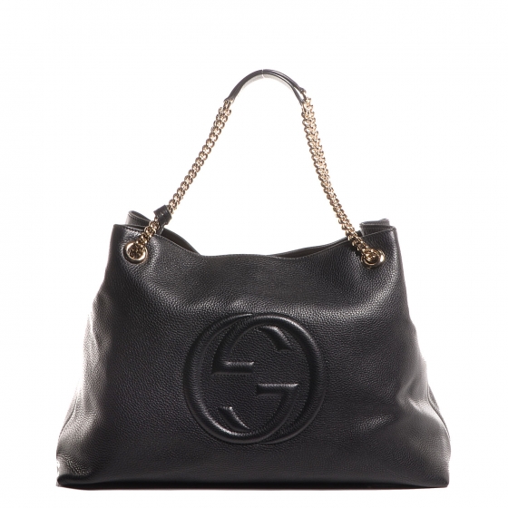 leather black gucci bag