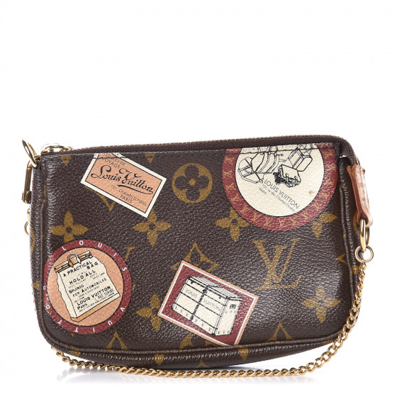 LOUIS VUITTON Monogram Stamp Mini Pochette Accessories 426678