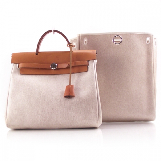 HERMES Her Bag Herbag Backpack Sand 2 