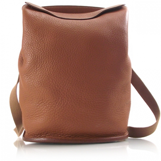 HERMES Clemence Leather Backpack Bag 