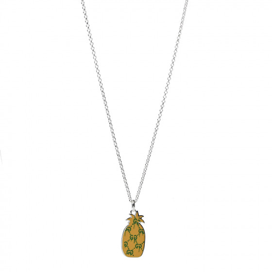 guccighost pineapple necklace