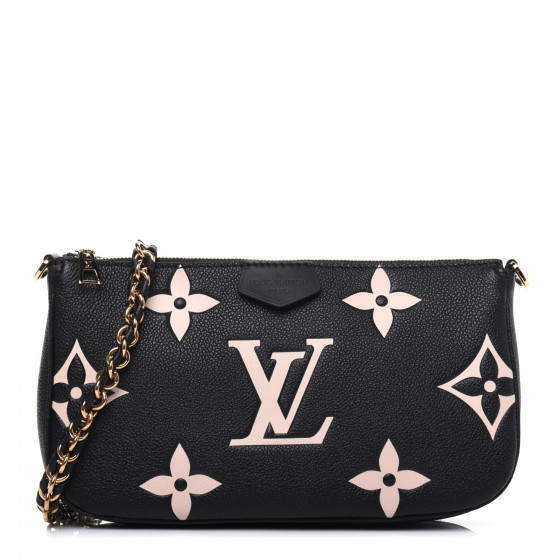 lv multi pochette empreinte black