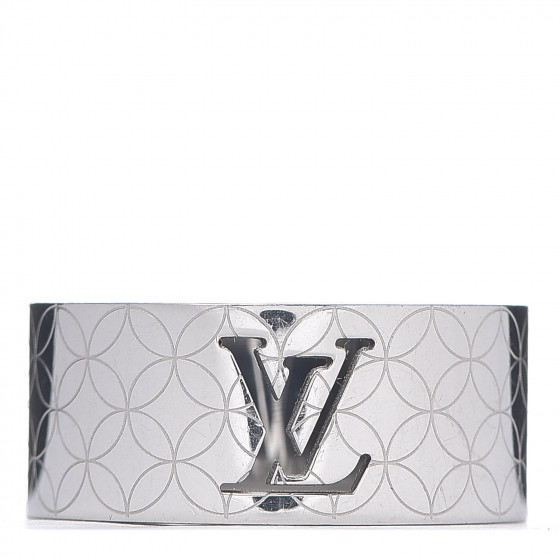 LOUIS VUITTON Champs Elysees Ring XS Silver 578703 | FASHIONPHILE